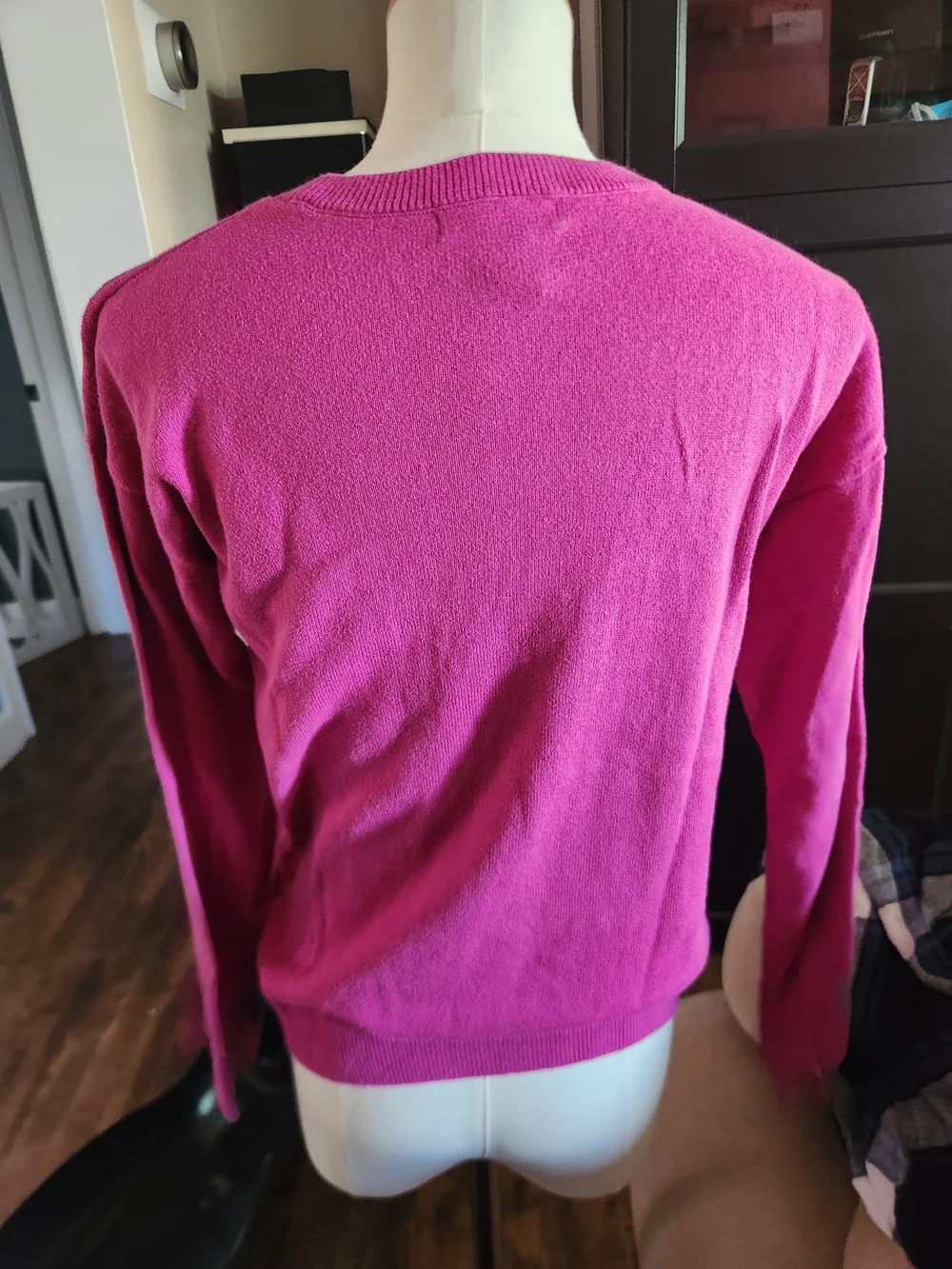 GAP Hot Pink Fox Intarsia Crewneck Sweater